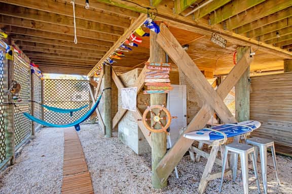 Gorgeous home with marsh views, deck, firepit & gourmet kitchen