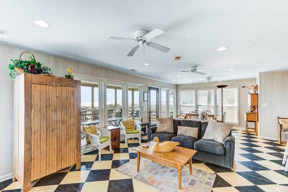 Special oceanfront home w/ stunning ocean views & private beach access